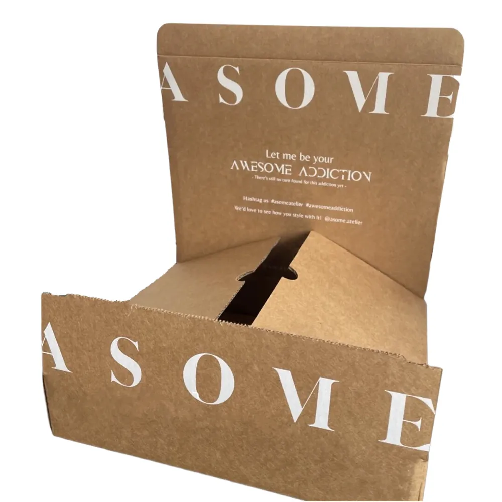 लैश विग कपड़ों की शॉपिंग पैकेजिंग के लिए टियर स्ट्रिप गिफ्ट बॉक्स के साथ लक्जरी मुद्रित कस्टम सेल्फ सीलिंग शिपिंग बॉक्स मेलर