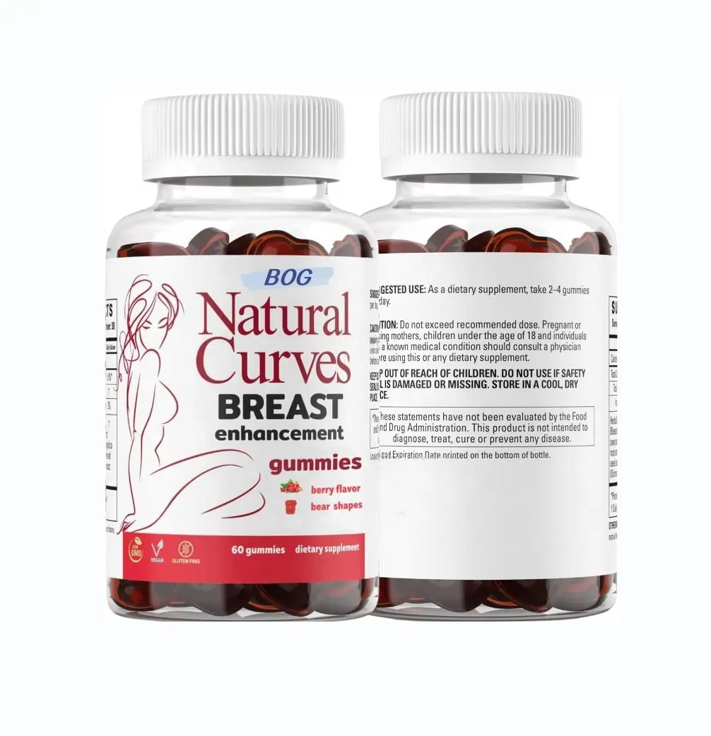 Marca privada BBL Gummies Fatten the Buttocks Nice Curve Breast Enhance Gummies Sin azúcar