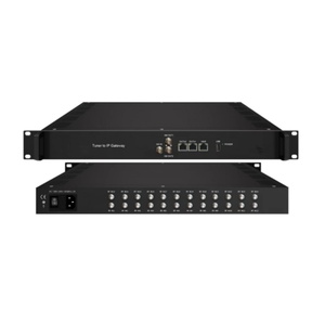 24 Fta调谐器Dvb-s2x到IP网关转换器，用于带BISS解扰的IPTV系统