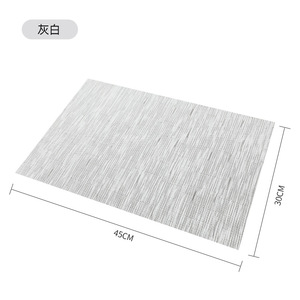 新型易清洁聚氯乙烯餐垫编织设计餐桌垫厨房平纹餐桌垫 - Product Image 3