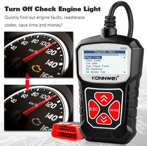 Jiawei Factory Direct Konnwei KW310 10 Modes OBDII Auto Engine Diagnostic Tool OBD2 Fault <strong>Code</strong> Reader - Product Image 6