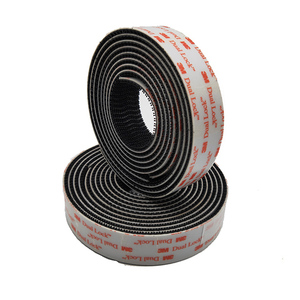 Easy Alignment Black 3M Self Adhesive <strong>Elastic</strong> Magic <strong>Hook</strong> and <strong>Loop</strong> Dual Lock Tape - Product Image 1