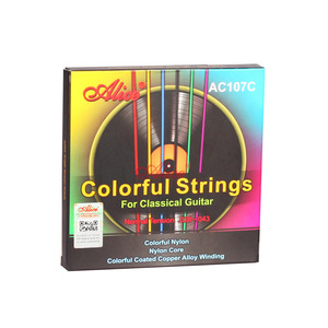 AC107C Juego de cuerdas de guitarra clásica colorida, nailon colorido, bobinado de aleación de cobre recubierto colorido - Product Image 3