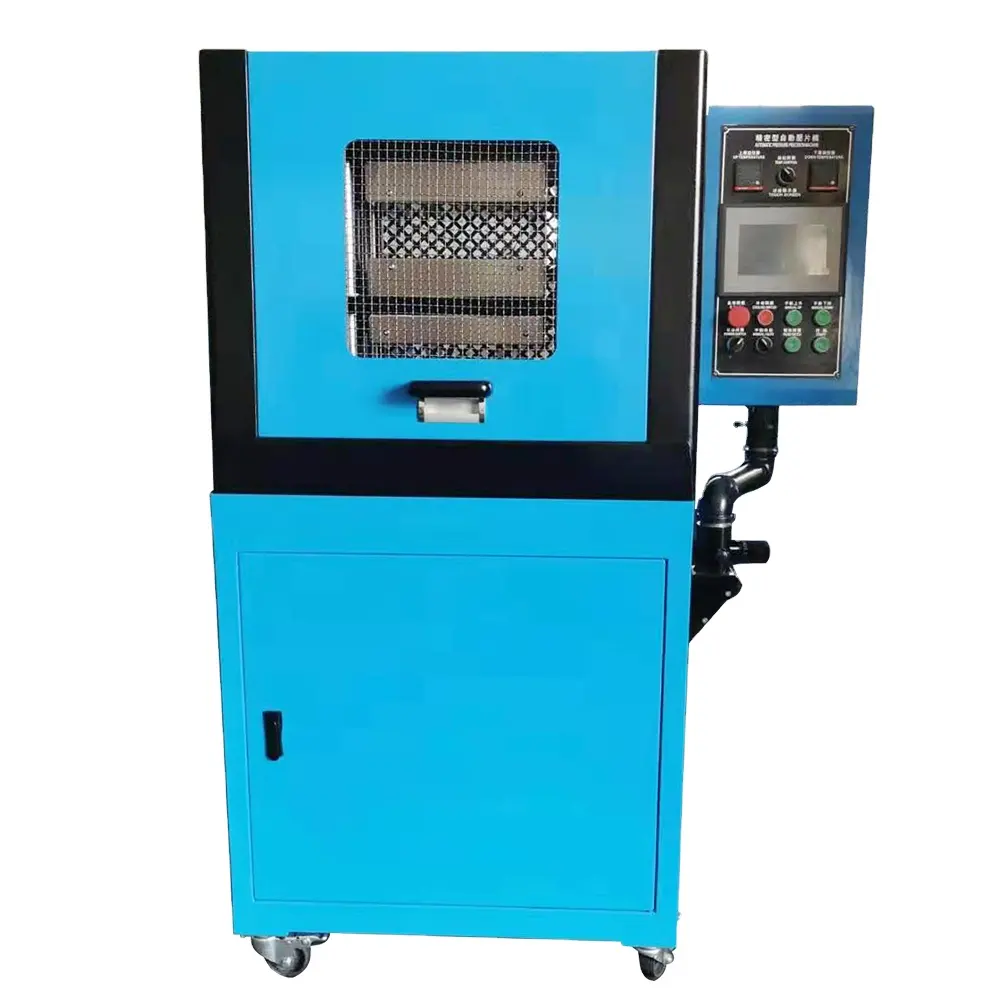 Machine de presse à caoutchouc chaud hydraulique de laboratoire de type automatique