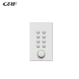 Panel de control programable de 8 Botones con perilla, alimentado por PoE, Protocolo UDP con sistemas DSP - Product Image 1