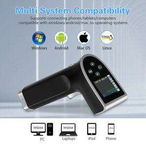High Quality <strong>UPC</strong> EAN 1D PDF417 Data Matrix Bar Qr Code Reader Support OEM Bluetooth Wireless <strong>Barcode</strong> <strong>Scanner</strong> with LED Screen - Product Image 3