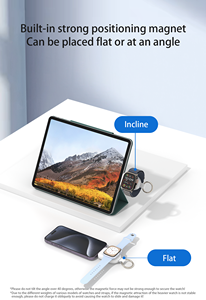Yeni fikir 2023 Apple için 1200mAh taşınabilir usb-c manyetik kablosuz şarj İzle Mini boyutu şarj için Airpods LED ekran - Product Image 4