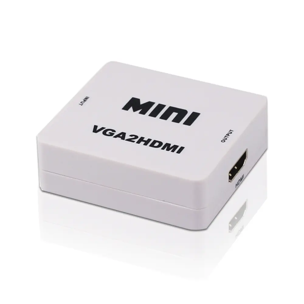 Mini Size Vga 2 Hdmi Female To Vga Converter Adapter 1080P Female Vga to Hdmi Converter With Audio