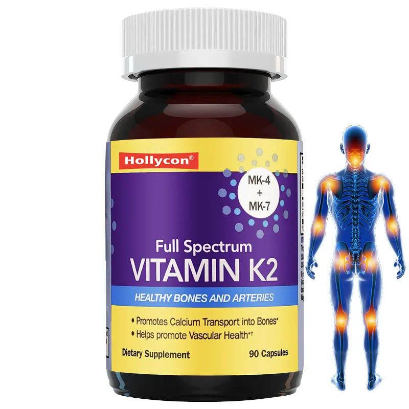 OEM ODM полный спектр витамина K2 с MK-7 и MK-4, полностью транс, Биоактивный K2, Витамин K2, мягкий гель
