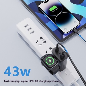 หัวชาร์จนาฬิกาอัจฉริยะแบบ4-in-1, หูฟังแม่เหล็ก USB Type-C สำหรับ Apple สำหรับ Android - Product Image 3