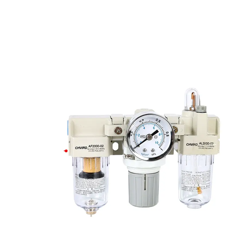 SMC 유형 AC2000 /AC2000-02D 압축 공기를 넣은 근원 처리 공기의 압력 규칙 여과기 주유기 FRL 조합 OEM 힘