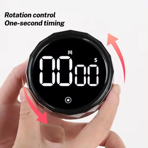 Grande Display a LED nero di alta qualità digitale cucina conto alla rovescia orologio magnetico Count-Up - Product Image 6