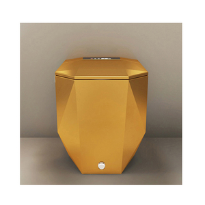 Lüks stil sıhhi tesisat elmas teğet tasarım otomatik floş akıllı tuvalet commode bide closegold altın akıllı tuvalet - Product Image 1