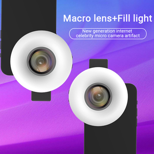 Ống kính macro 15x với ống kính máy ảnh kẹp ánh sáng vòng cho điện thoại di động Samsung AF Focus công cụ chụp ảnh lông mi cầm tay - Product Image 2
