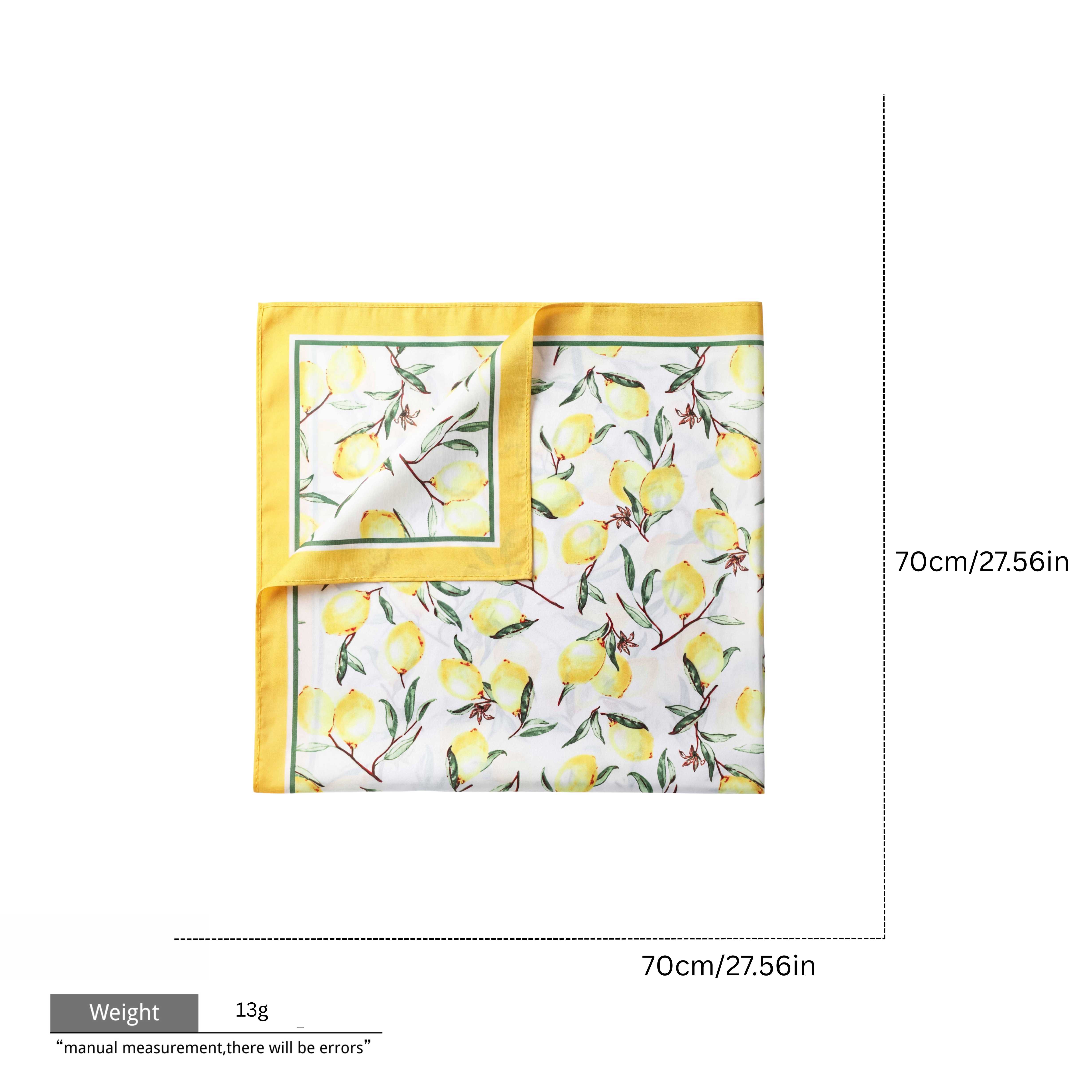 Pañuelo bufanda amarillo limón