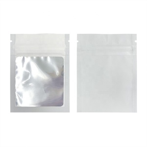 100 adet 7x9cm 1g mat renkler ile kilitli poşet temizle pencere buzlu plastik küçük torbalar ambalaj 9 renkler - Product Image 4