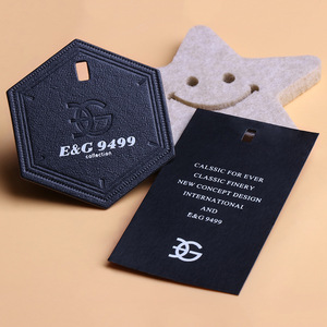Fashion Recycled Clothing Label Embossed Hang Tag With <strong>String</strong> Custom Paper Hang Tag With Brand Logo - Product Image 6