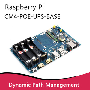 <strong>Raspberry</strong> <strong>Pi</strong> Compute <strong>Module</strong> <strong>4</strong> UPS Mini-Computer Kit Gigabit Ethernet Dual HD MI Quad USB2.0 CM4-PoE-UPS-Base Expansion board - Product Image 2