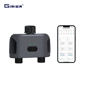 GIRIER Tuya 2 Zone Smart Sprinkler Timer Controller giardino irrigazione sistema di irrigazione acqua Timer con 2 uscite - Product Image 1