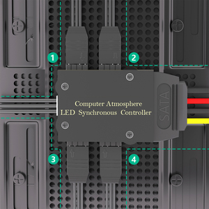 5V 3PIN A-RGB Fan <strong>Controller</strong>, 5V Lighting <strong>Controller</strong>, <strong>Computer</strong> Atmosphere RGB LED Synchronization <strong>Controller</strong> for Desktop PC - Product Image 4