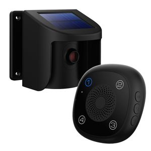 Detector de Sensor de movimiento inalámbrico, alarma infrarroja montada en la pared, sistema de alarma de bienvenida para timbre, Sensor de movimiento Solar - Product Image 1