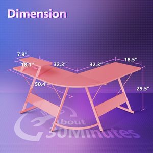 Nova Chegada Mesa De Jogo Rgb Com Quarto De Luzes Escritório Rosa Gaming Desk Fábrica Vendas Diretas Mesa Do Computador Desktop