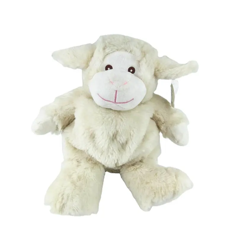 Çocuklar doğum günü bebek için güzel beyaz koyun peluş oyuncak Kawaii yumuşak doldurulmuş hayvan koyun hediye