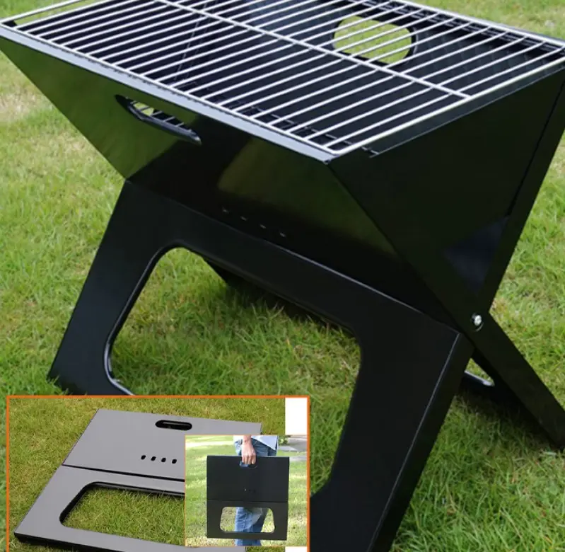 Folding Portable Outdoor Barbecue Charcoal Stove