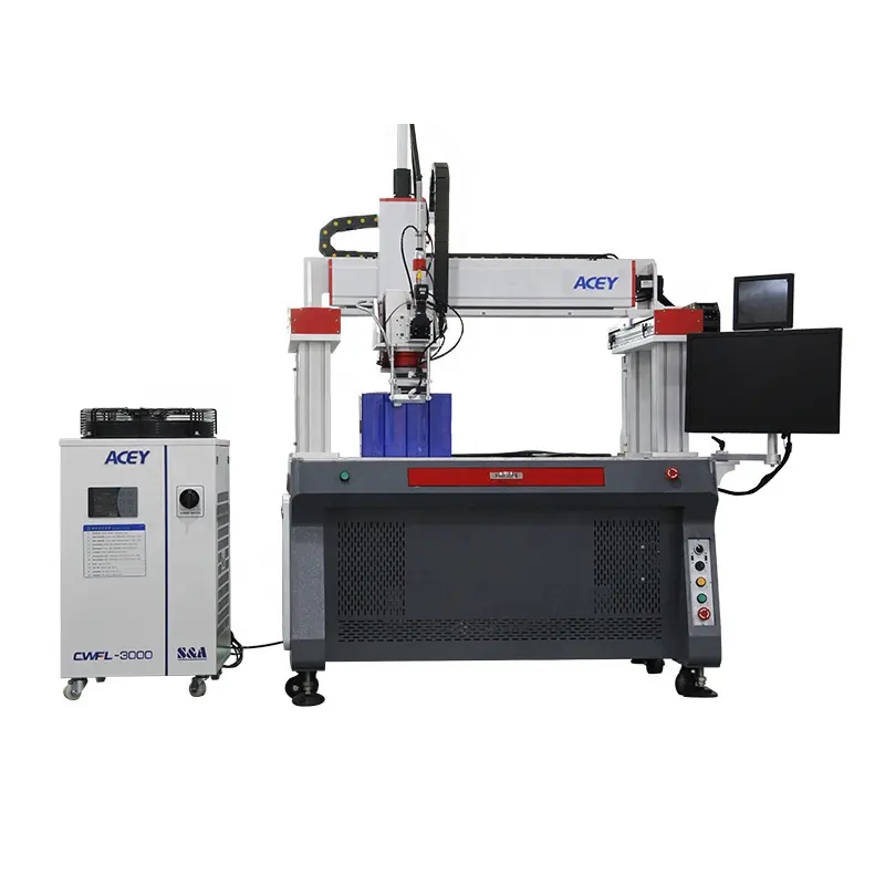 Galvanomètre à fibre 6000W Soudeuse laser CNC automatique Machine de soudage laser avec générateur laser à fibre