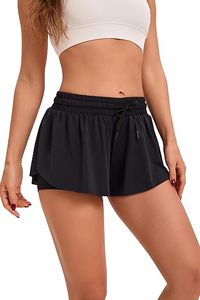 Amigo 2-in-1 çift katmanlı çabuk kuruyan rahat şort Skort Cheer uygulama Skort eğitim için giymek - Product Image 4