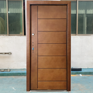 TECHTOP yeni liste Modern basit stil özel kilit ahşap cilt evler için iç daire ön giriş zırhlı kapılar - Product Image 1