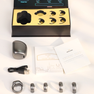 Zikr contatore anello elettronico-musulmano anello intelligente con Bluetooth, Display digitale, allarme Azan, funzione Corano, impermeabile - Product Image 1