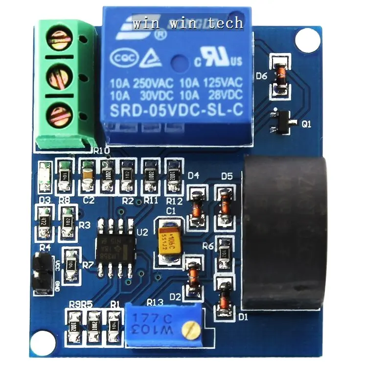 Neues 10PCS 5A Übers trom sensor modul Wechselstrom erkennungs sensor 05V,12V,24V Relais