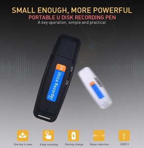 Mini USB registratore vocale digitale ricaricabile registrazione penna unità USB slot per schede MP3 formato registratore USB lettore di schede PQ151 - Product Image 4