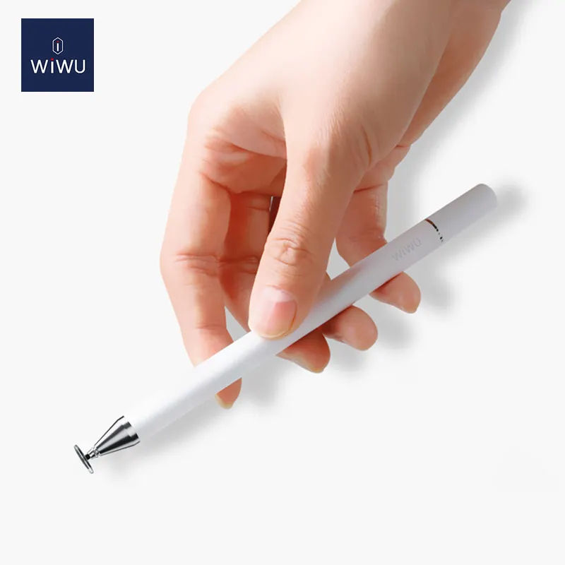 WiWU ปากกาลูกลื่นอเนกประสงค์2 In 1,ใช้ได้กับจอสัมผัสแบบอเนกประสงค์ไม่รวมแบตเตอรี่