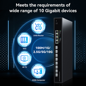 12 Port 10G Web yönetilen anahtarı 10Gb ağ anahtarı ağ Hub Internet Splitter ile VLAN/LACP/SNMP/DHCP istemci - Product Image 5