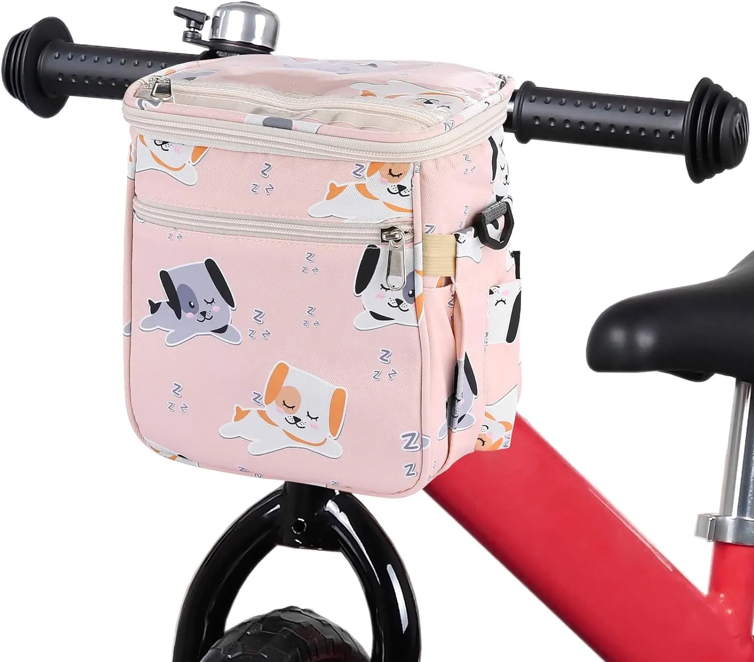 Özel su geçirmez kumaş bisiklet sepeti ön çerçeve bisiklet gidon çantası erkek kız tulumları için çocuk bisikleti sepet bisiklet