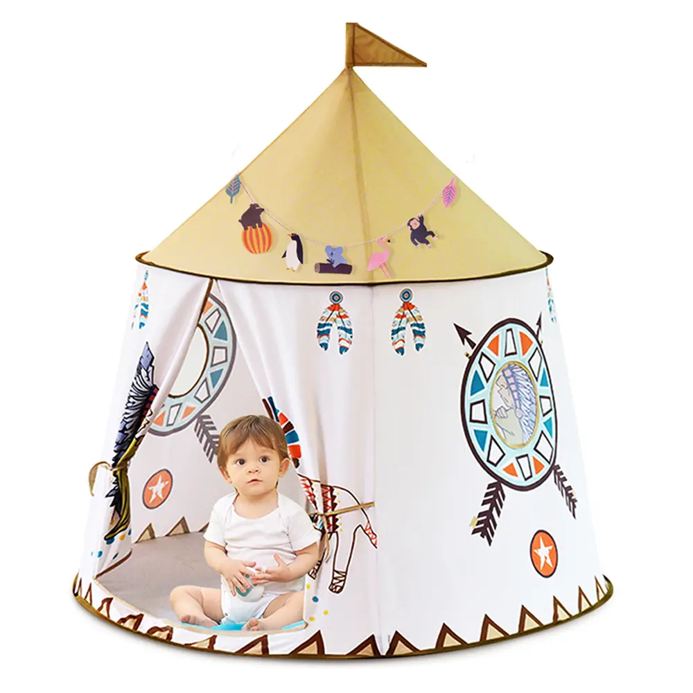 Tenda da gioco pieghevole per castello, Playhouse al coperto Pop-up tenda per bambini Playhouse giocattoli//