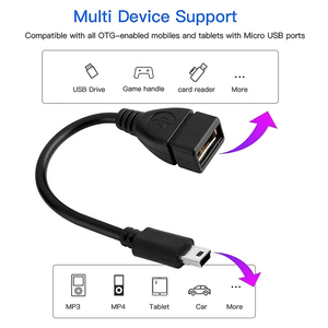 2.0 USB Type A MALE ไปยัง mini USB B 5 PIN 5-PIN อะแดปเตอร์ OTG ตัวผู้ kabel kablo - Product Image 6