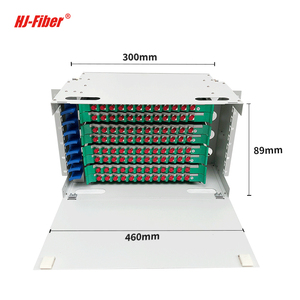 HJFiber <strong>Telecom</strong> Grade Equipment Customized Optical Fiber Distribution Frame with 12/24/48/72/96/144 Core Empty Box SC Connector - Product Image 2