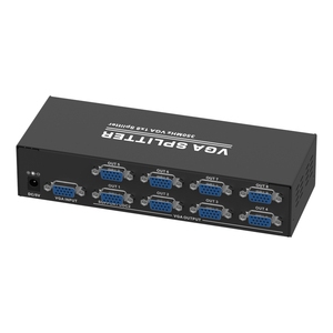 Divisor VGA de 8 puertos de 350MHz para 1 computadora 8 pantallas 1 entrada 8 salidas divisor VGA 1x8 Max 2560x1440