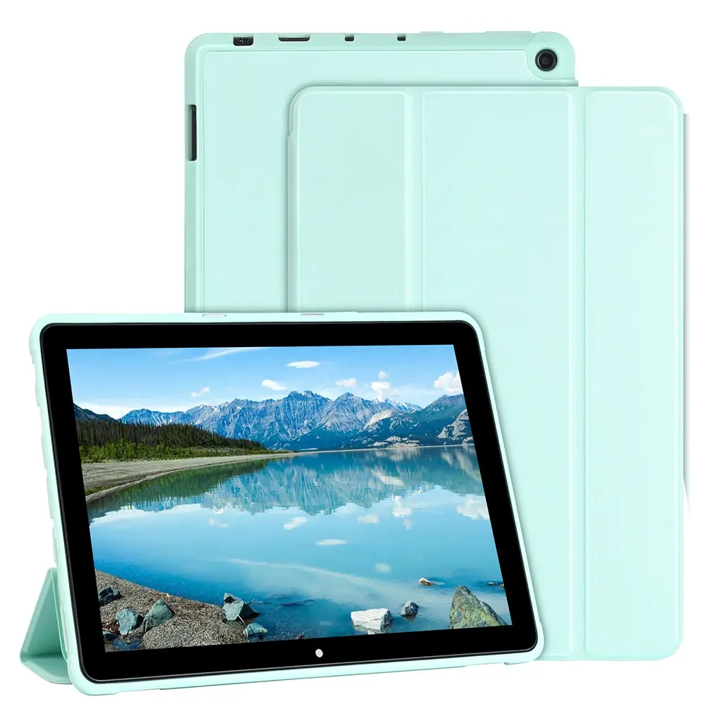 Kindle Fire 10 태블릿 케이스 및 커버 접이식 쉘 스탠드 자동 웨이크/수면 보호 커버 10.1 태블릿