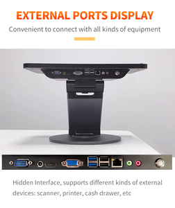 ZHONGJI, terminal POS de pantalla táctil capacitiva de 15,6 pulgadas, sistema de pantalla única de Windows con CPU I3/I5 para caja registradora POS - Product Image 5