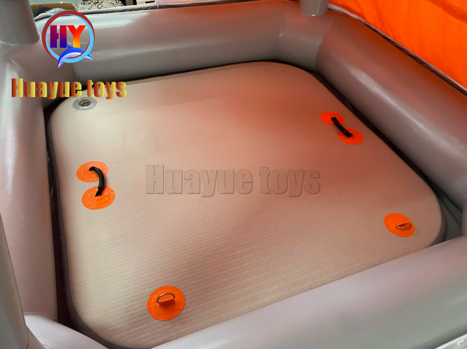 Water Camping Inflatable Shoal Floating Tent Inflatable Fishing Raft Boat Floating Water Platform Raft With Tent