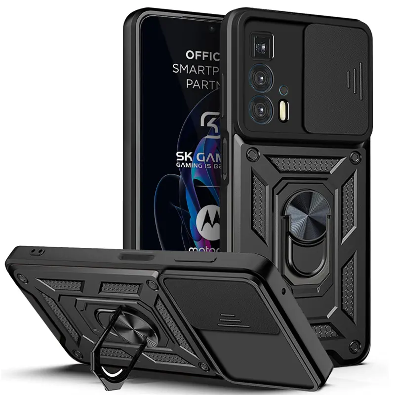 Đối Với Ốp Lưng Motorola Edge 20 Pro Ốp Trượt Camera Giáp Vỏ Điện Thoại Cho Moto Edge20 Lite Edge 2021 Edges Giá Đỡ Từ Tính