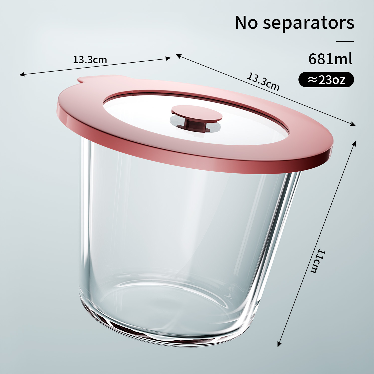 Round Lunch Box681 ml