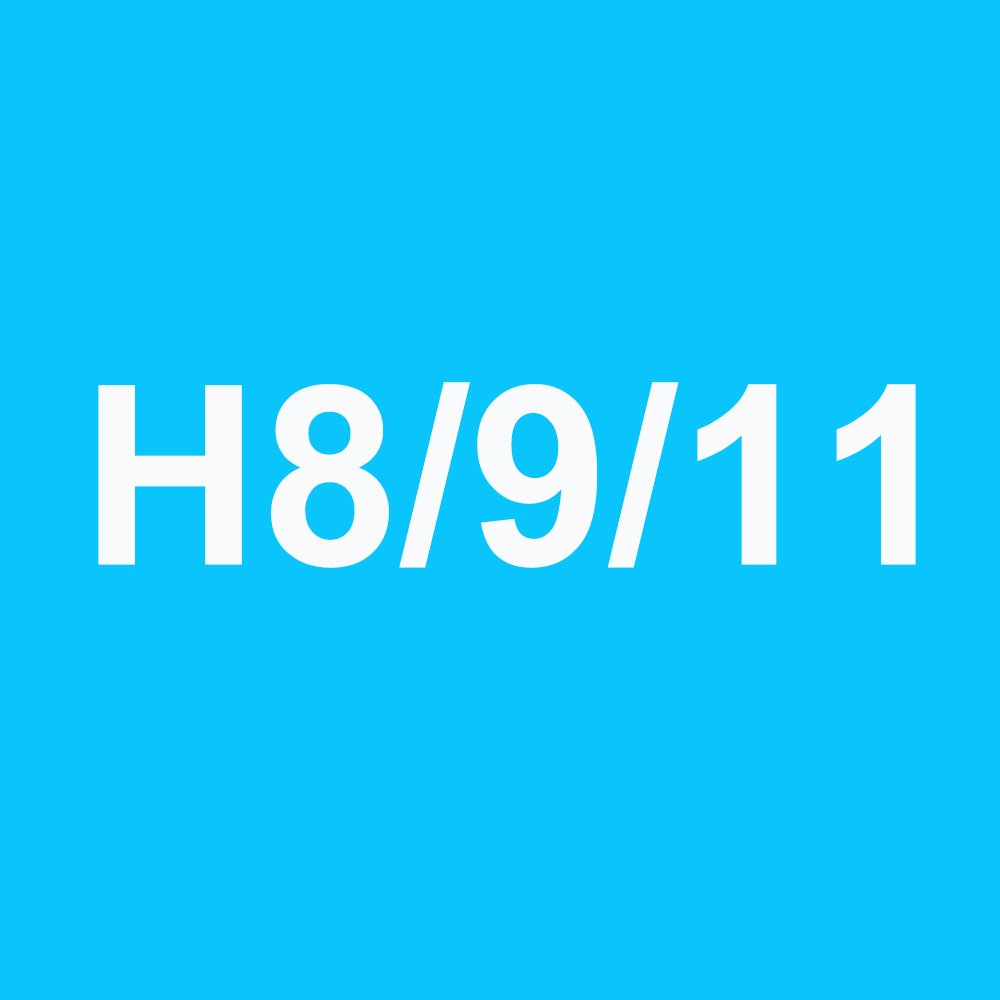 H9 H8 H11สีขาวธรรมชาติ