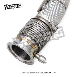 Audi R8 V10 5.2 2020-2024 performans paslanmaz çelik racingsystem sistemi için fabrika motor egzoz başlığı - Product Image 4