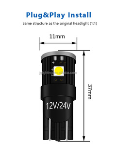 JG ไฟสัญญาณ LED ขนาดเล็ก T10ไฟ LED สีขาวตัวบอกสัญญาณ CANbus - Product Image 3