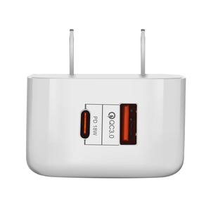 Fast <strong>Charger</strong> 38W PD US Super Charging Adapter Dual Port Type-c+QC3.0 Single Usb Wall <strong>Charger</strong> - Product Image 3